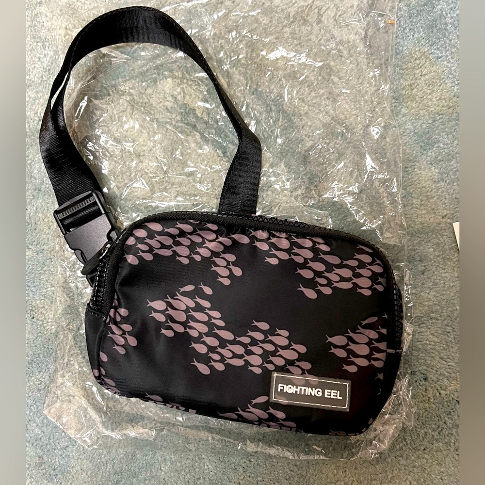 Fighting Eel NWT Side Pouch in Shadow Fish